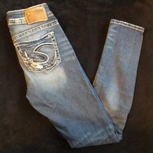 Silver skinny Jeans Size w 25 l 31 s